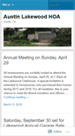 Mobile Screenshot of lakewoodhoa.com