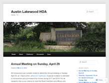 Tablet Screenshot of lakewoodhoa.com